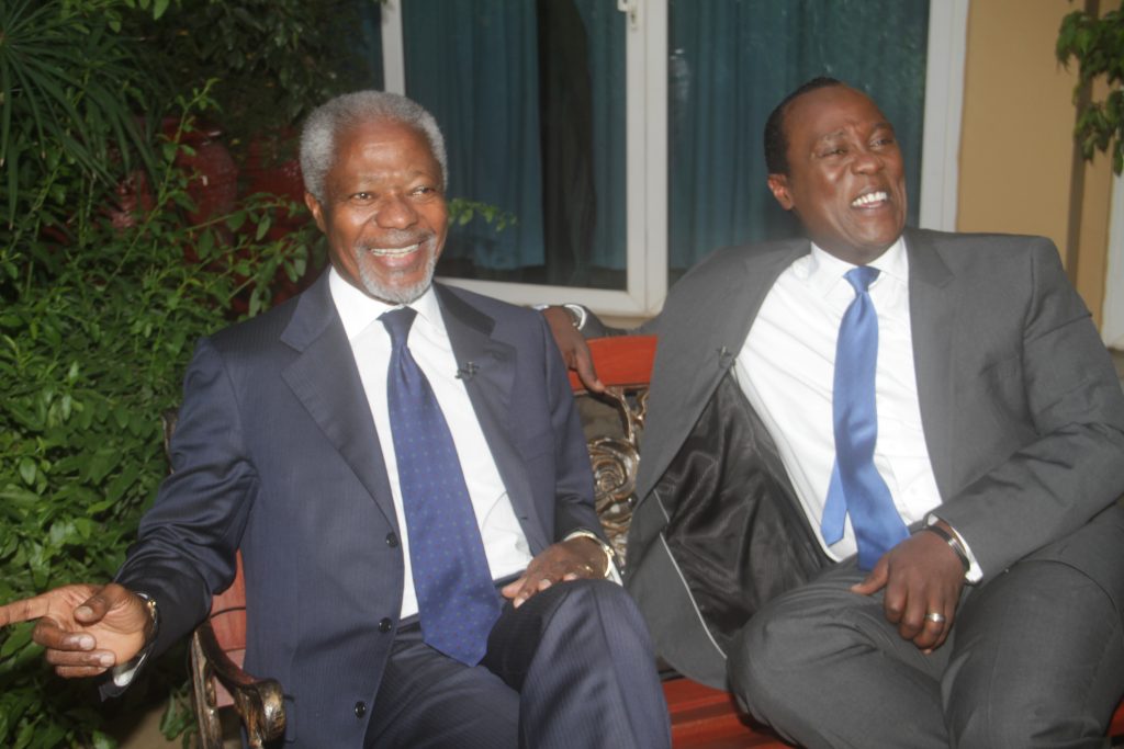 Laughing with Kofi Annan
